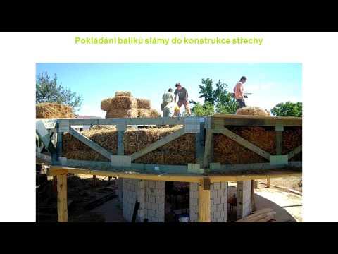 Stavba slaměného kruhového pasivního domu - video 